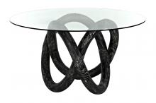 Noir AF-54CB - Zaza Dining Table, Cinder Black, 54"W (AF-54CB )