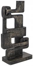 Noir AL-01 - Kubric Sculpture, Oxidized Aluminum, 10.5"W AL-01