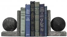 Noir AM-146BM - Marble Bookends