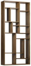 Noir GBCS154DW - Malic Bookcase, Dark Walnut, 88"H GBCS154DW