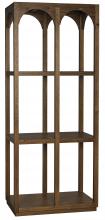 Noir GBCS188DW - Arco Shelf, Dark Walnut, 36"W GBCS188DW