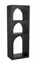 Noir GBCS240MTB-A - Aqueduct Bookcase, Black Metal, 59"H GBCS240MTB-A