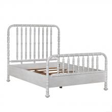 Noir GBED112QWH - Bachelor Bed, Queen, White Wash