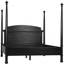 Noir GBED116EKHB-NEW - New Douglas Bed, Eastern King, Hand Rubbed Black