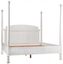 Noir GBED116EKWH-NEW - New Douglas Bed, Eastern King, White Wash