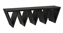 Noir GBEN1122HB - Mattice Bench, Hand-Rubbed Black, 62.5"W GBEN1122HB