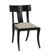 Noir GCHA239P - Athena Dining Chair, Pale, Off-White Canvas, 35.5"H GCHA239P