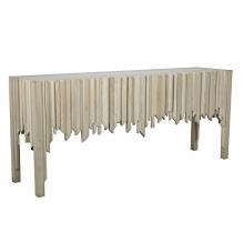 Noir GCON243 - Desdemona Sideboard with 3 Drawers, Bleached Elm