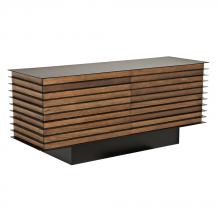 Noir GCON347DW - Elevation Sideboard, Dark Walnut and Steel