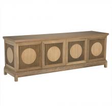 Noir GCON428WO-4 - Wellington 4 Door Sideboard, White Oak