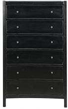 Noir GDRE118HB - Hampton Dresser, 6-Drawer, Hand-Rubbed Black, 36"W GDRE118HB