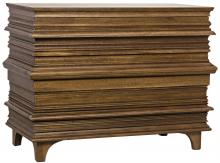 Noir GDRE168DW - Bernard Chest, 3-Drawer, Dark Walnut, 45"W GDRE168DW