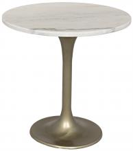 Noir GTAB514MB-20 - Laredo Side Table, Antique Brass, 20"H GTAB514MB-20