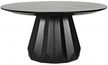 Noir GTAB550HB - Brosche Dining Table, Hand Rubbed Black, 60"W (GTAB550HB )