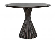 Noir GTAB564PR - Osiris Dining Table, Pale with Light Brown Trim, 41"W (GTAB564PR )