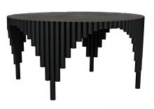 Noir GTAB570MTB - Royal Dining Table, Matte Black, 56"W (GTAB570MTB )