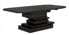 Noir GTAB575EB - Layer Dining Table, Ebony Walnut, 86"W (GTAB575EB )