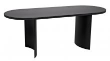 Noir GTAB587MTB - Concave Table, Matte Black, 80"W (GTAB587MTB )