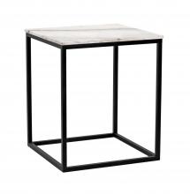 Noir GTAB680MTB-L - Manning Side Table, Matte Black, 24"H GTAB680MTB-L