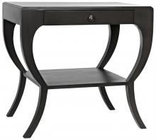 Noir GTAB711P - Maude Side Table, 1-Drawer, Pale, 28.5"H GTAB711P