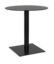 Noir GTAB774MTB - Mies Side Table, Black, 28"H GTAB774MTB