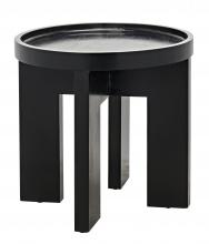 Noir GTAB793HB - Gavin Side Table, Hand Rubbed Black, 24.5"H GTAB793HB