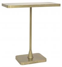 Noir GTAB823MB - Hild Side Table, Antique Brass, 26"H GTAB823MB