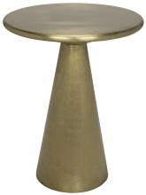 Noir GTAB834MB - Cassia Side Table, Antique Brass, 19.5"H GTAB834MB