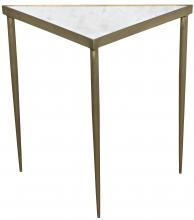 Noir GTAB844MB-L - Comet Side Table, Antique Brass, 20"H GTAB844MB-L