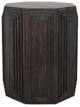 Noir GTAB899EB - Moore Side Table, Ebony Walnut, 26"H GTAB899EB