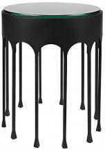 Noir GTAB910MTB - Achille Side Table, Matte Black, 24.5"H GTAB910MTB