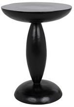 Noir GTAB942HB - Adonis Side Table, Hand Rubbed Black, 24"H GTAB942HB