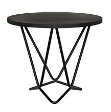 Noir GTAB960MTB - Belem Side Table, Matte Black, 25"H GTAB960MTB