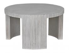 Noir GTAB973WH - Jgor Side Table, White Wash, 18"H GTAB973WH