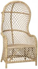 Noir SOF203 - Gigi Accent Chair, Natural, 32.5"W SOF203