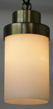 Noir LAMP505MB - Eleonore Pendant, 1-Light, Antique Brass, 6.5"W LAMP505MB