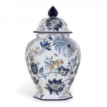 Port 68 ACAS-330-03 - Williamsburg Braganza Jar, Blue, White, 13"W ACAS-330-03