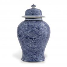 Port 68 ACAS-395-02 - Aegean Jar, Blue, White, 16"W ACAS-395-02