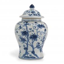 Port 68 ACAS-396-02 - Georgia Jar, Blue, White, 11"W ACAS-396-02