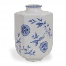 Port 68 ACBS-308-06 - Temba Vase, Blue, White, 13"H ACBS-308-06