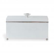 Port 68 ACDS-256-07 - Naples Box, White, Polished Nickel, 15"W ACDS-256-07