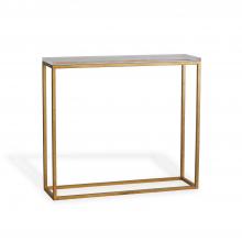 Port 68 AFDS-142-16 - Drake Console Table, Gold Leaf, Lucite Top, 36"W AFDS-142-16