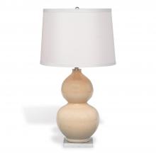 Port 68 LPAS-112-01 - Pearl Table Lamp, 1-Light, Beige, Lucite Base, White Shade, 32"H LPAS-112-01