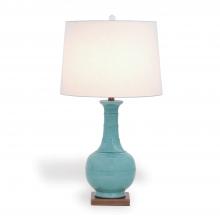 Port 68 LPAS-285-01 - Kelly Table Lamp, 1-Light, Celadon, Aged Brass Base, Eggshell Shade, 31"H LPAS-285-01
