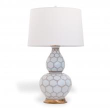 Port 68 LPAS-286-03 - Kenilworth Table Lamp, 1-Light, Brown, White, Ivory Shade, 36"H LPAS-286-03