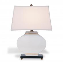 Port 68 LPAS-287-01 - Carol Table Lamp, 1-Light, Cream, Gold, Brass, Black Base, Eggshell Shade, 27"H LPAS-287-01