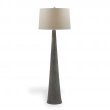 Port 68 LPBS-254-13 - Draper Floor Lamp, 1-Light, Graystone, Dark Natural Shade, 22"H LPBS-254-13