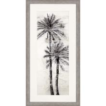 Paragon 13140 - Palmeras Framed Art, Gray, Silver Frame Color, 30"W 13140