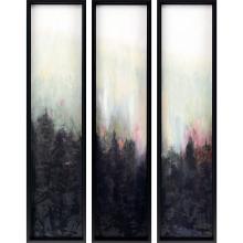 Paragon 13540 - Pacific Northwest Framed Art, Set of 3, Black, Gray, Black Frame Color, 11"W 13540