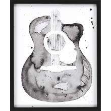 Paragon 13713 - Guitar Flow I Framed Art, Black, Black Frame Color, 35"W 13713